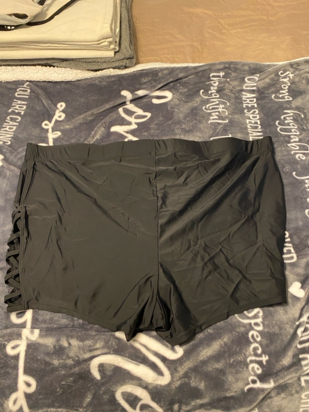 TORRID Side Lattice High-Waist Swim Boyshorts Size 6